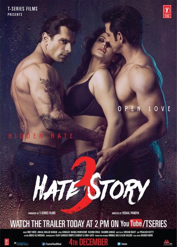 Zareen Khan Xxx Com - Hate Story 3 Trailer, Posters and Still