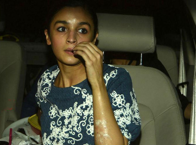 Alia Bhatt suffered burns on her hands