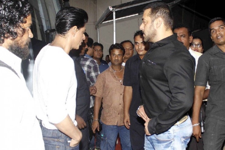 Salman Khan, Shahrukh Khan on the sets of Bigg Boss 9