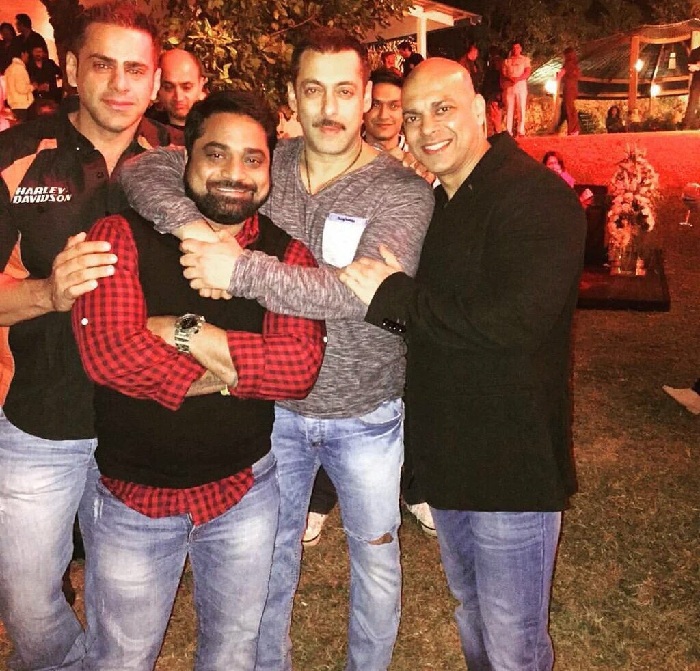 Salman Khan at his 50th Birthday bash