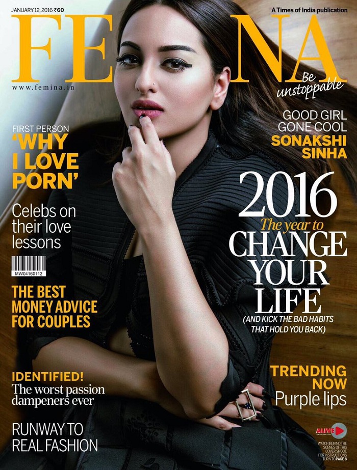 Sonakshi Sinha on Femina Magazine Cover