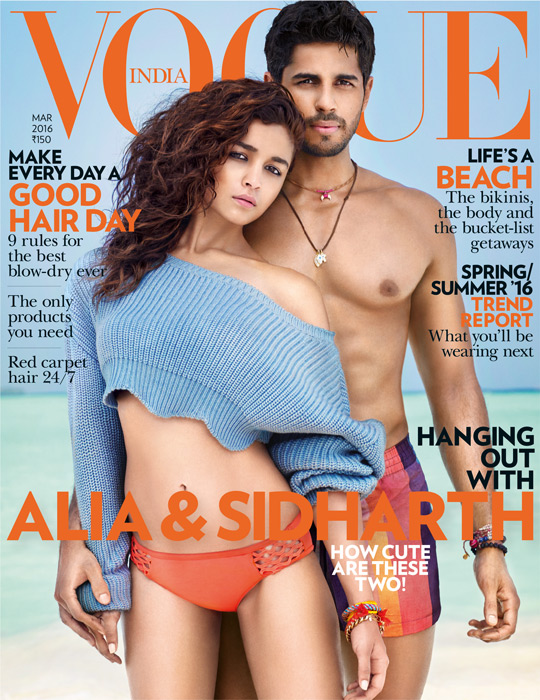 540px x 700px - Hot! Alia Bhatt and Sidharth Malhotra on Vogue India