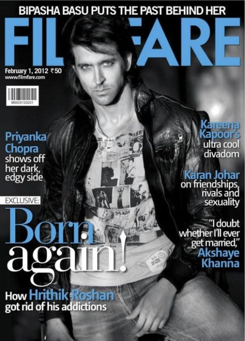 Hrithik Roshan on Filmfare - February 2012