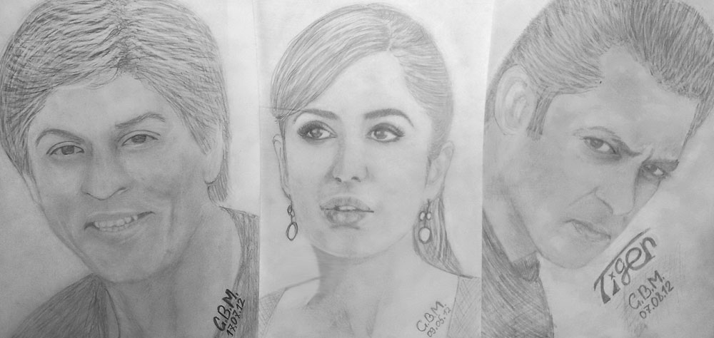 Katrina kaif sketch  Sketches by Anurag Goswami