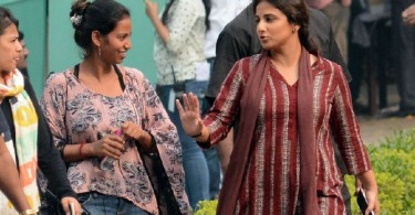 Vidya Balan Te3n on location